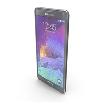 Samsung Galaxy Note 4 Charcoal Black PNG & PSD Images