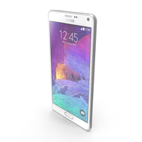 Samsung Galaxy Note 4 Frosted White PNG & PSD Images