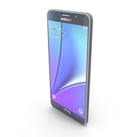 Samsung Galaxy Note 5 Black Sapphire PNG & PSD Images