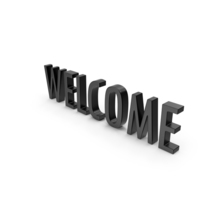 Welcome Black PNG & PSD Images