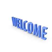 Welcome Blue PNG & PSD Images