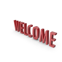 Welcome Red PNG & PSD Images