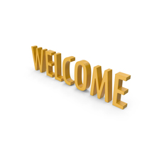 Welcome Yellow PNG & PSD Images