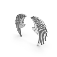 Wings Bird Style Silver PNG & PSD Images
