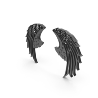 Wings Bird Style Black PNG & PSD Images