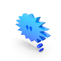 Speech Bubble Star Blue Quotes PNG & PSD Images
