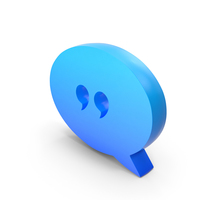 Speech Bubble Chat Blue Quotes PNG & PSD Images