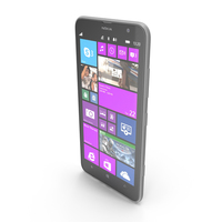 Nokia Lumia 1320 White PNG & PSD Images