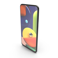 Samsung Galaxy A50s Prism Crush Black PNG & PSD Images
