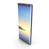 Samsung Galaxy Note 8 Blue PNG & PSD Images
