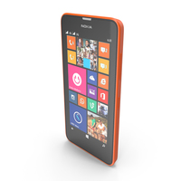 Nokia Lumia 630 635 Dual SIM Bright Orange PNG & PSD Images