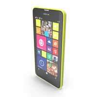 Nokia Lumia 630 635 Dual SIM Bright Yellow PNG & PSD Images