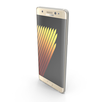 Samsung Galaxy Note 7 Gold PNG & PSD Images