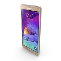 Samsung Galaxy Note 4 Bronze Gold PNG & PSD Images