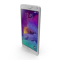 Samsung Galaxy Note 4 Frosted White PNG & PSD Images