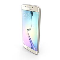 Samsung Galaxy S6 Edge Gold Platinum PNG & PSD Images