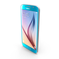 Samsung Galaxy S6 Blue Topaz PNG & PSD Images