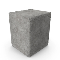 大方形混凝土石头PNG和PSD图像