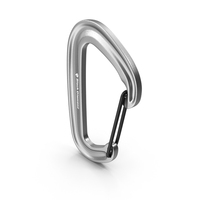 Black Diamond MiniWire Carabiner Closed Grey PNG & PSD Images