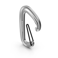 Black Diamond MiniWire Carabiner Open Grey PNG & PSD Images