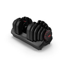 Bowflex Selecttech 1090 Adjustable Dumbbell with Holder PNG & PSD Images