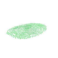 Electronic Fingerprint Green PNG & PSD Images
