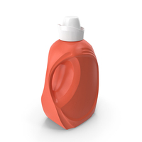 Liquid Fabric Softener Large Bottle Clear PNG & PSD Images