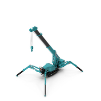 Maeda MC285C 3 Spider Mini Crane Unfolded Position PNG & PSD Images