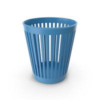 Blue Waste Basket PNG & PSD Images