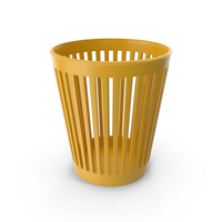 Yellow Waste Basket PNG & PSD Images