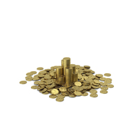 Dollar Coin Pile PNG & PSD Images