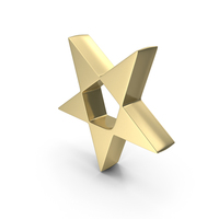 Star Pentagon Sky Glow Gold PNG & PSD Images