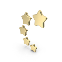 Hanging Gold Stars PNG & PSD Images