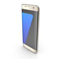 Samsung Galaxy S7 Edge Gold PNG & PSD Images