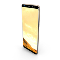 Samsung Galaxy S8 Plus Maple Gold PNG & PSD Images