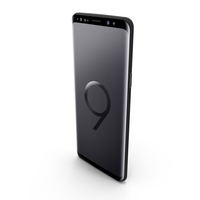 Samsung Galaxy S9 Midnight Black PNG & PSD Images