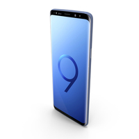 Samsung Galaxy S9 Plus Coral Blue PNG & PSD Images