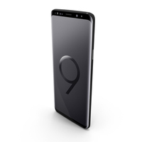 Samsung Galaxy S9 Plus Midnight Black PNG & PSD Images
