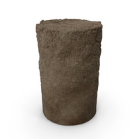 Large Cylindrical Rock PNG & PSD Images
