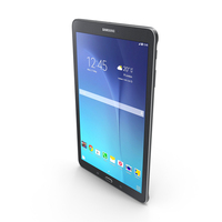 Samsung Galaxy Tab E 9.6 Metallic Black PNG & PSD Images