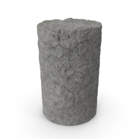 Large Gray Cylindrical Rock PNG & PSD Images