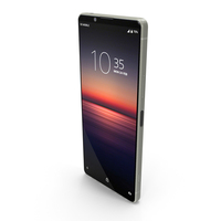 Sony Xperia 1 II White PNG & PSD Images