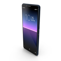 Sony Xperia 10 Mk. II Berry Blue PNG & PSD Images
