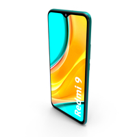 Xiaomi Redmi 9 Ocean Green PNG & PSD Images