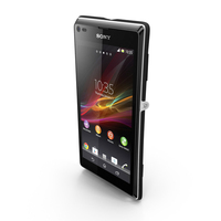 Sony Xperia L Black PNG & PSD Images