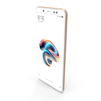Xiaomi Redmi Note 5 Champagne Gold PNG & PSD Images