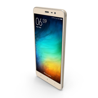 Xiaomi Redmi Note 3 Gold PNG & PSD Images