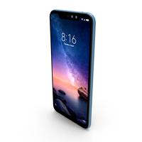 Xiaomi Redmi Note 6 Pro Blue PNG & PSD Images