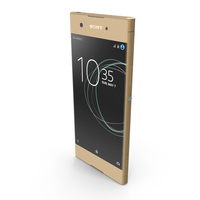 Sony Xperia XA1 Gold PNG & PSD Images