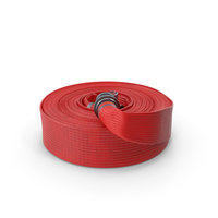 Neatly Coiled Fire Hose Red PNG & PSD Images